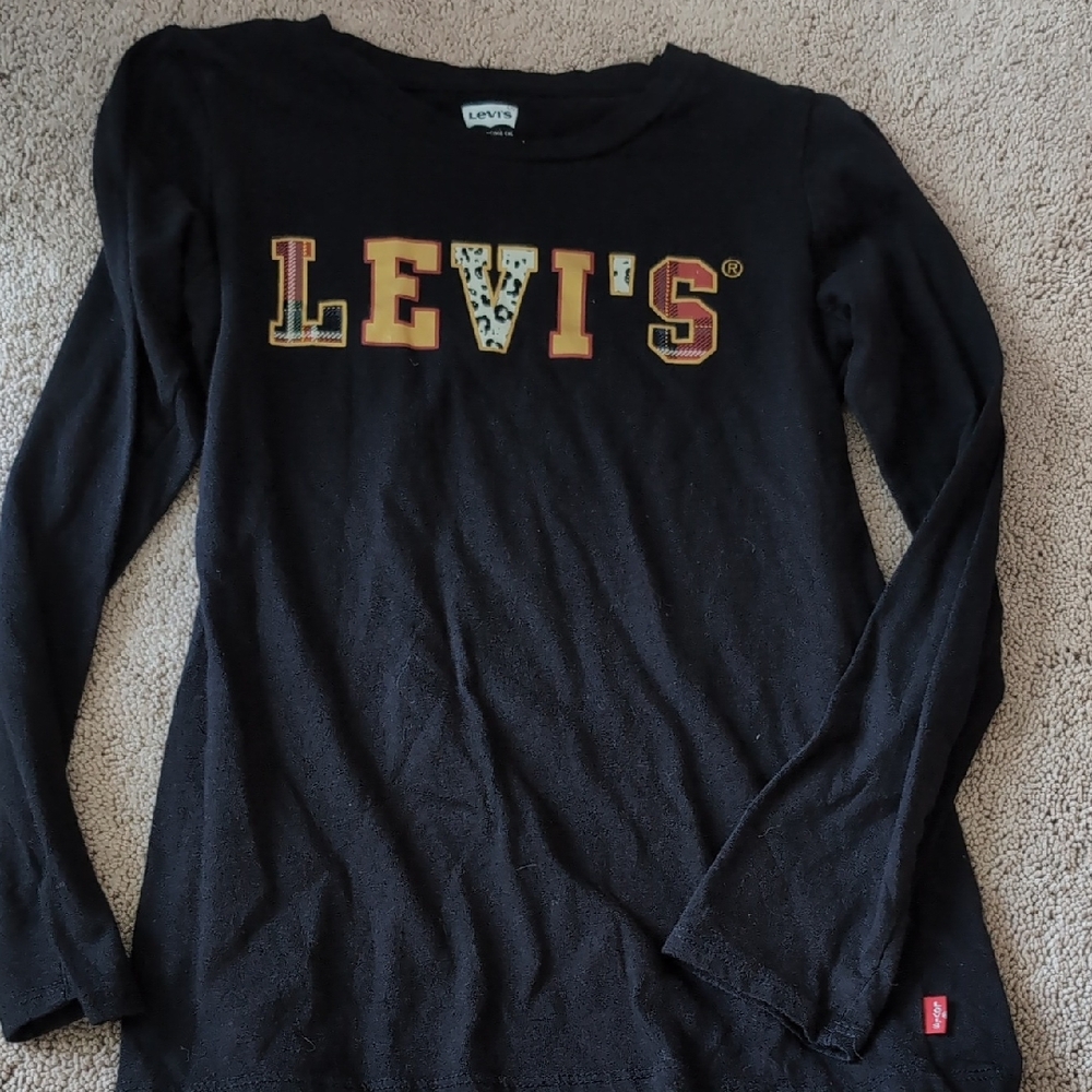 Levi's Kids Black Long Sleeve Shirt